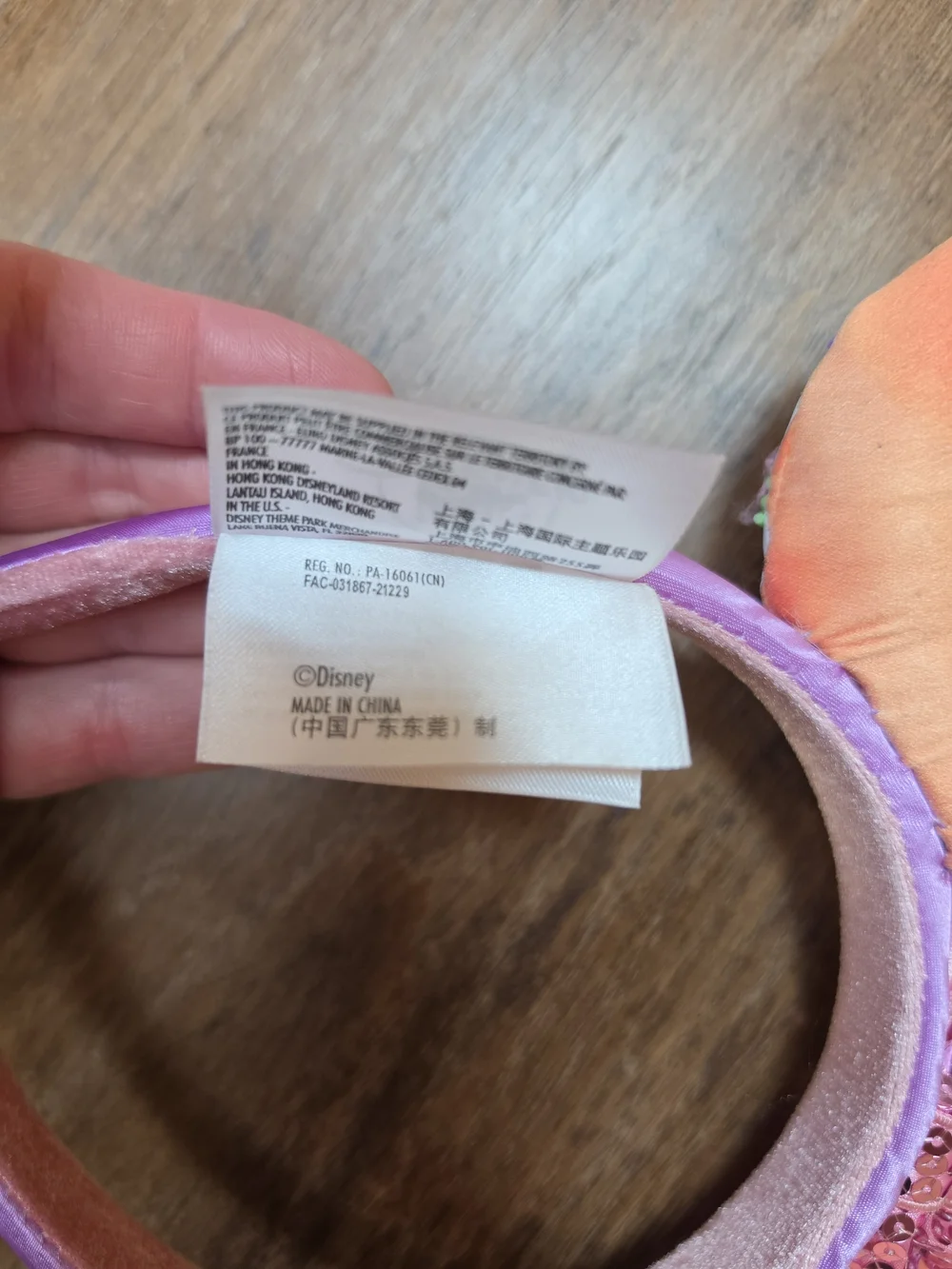 Disney Parks Frosted Donut Minnie Ears Cosplay Halloween